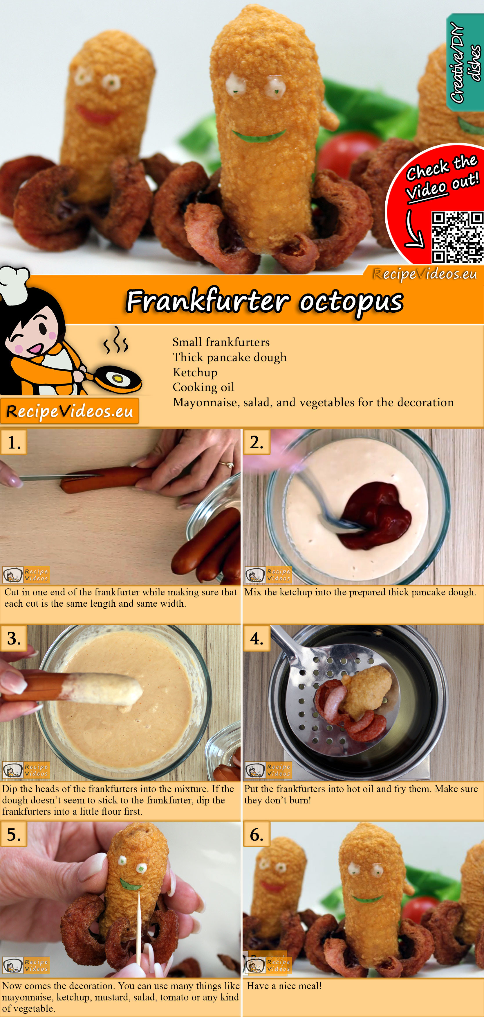 Frankfurter octopus recipe with video