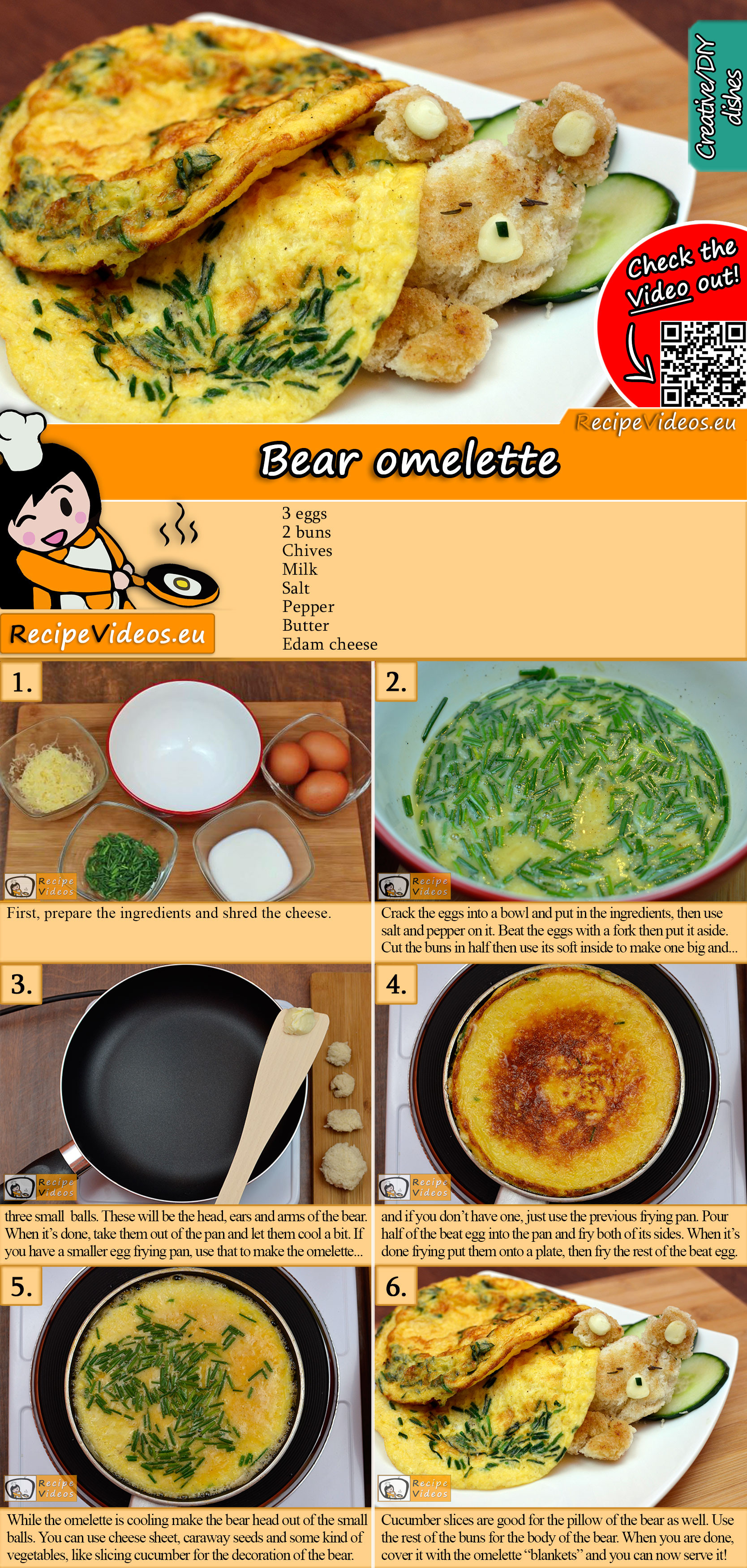Bear omelette recipe with video