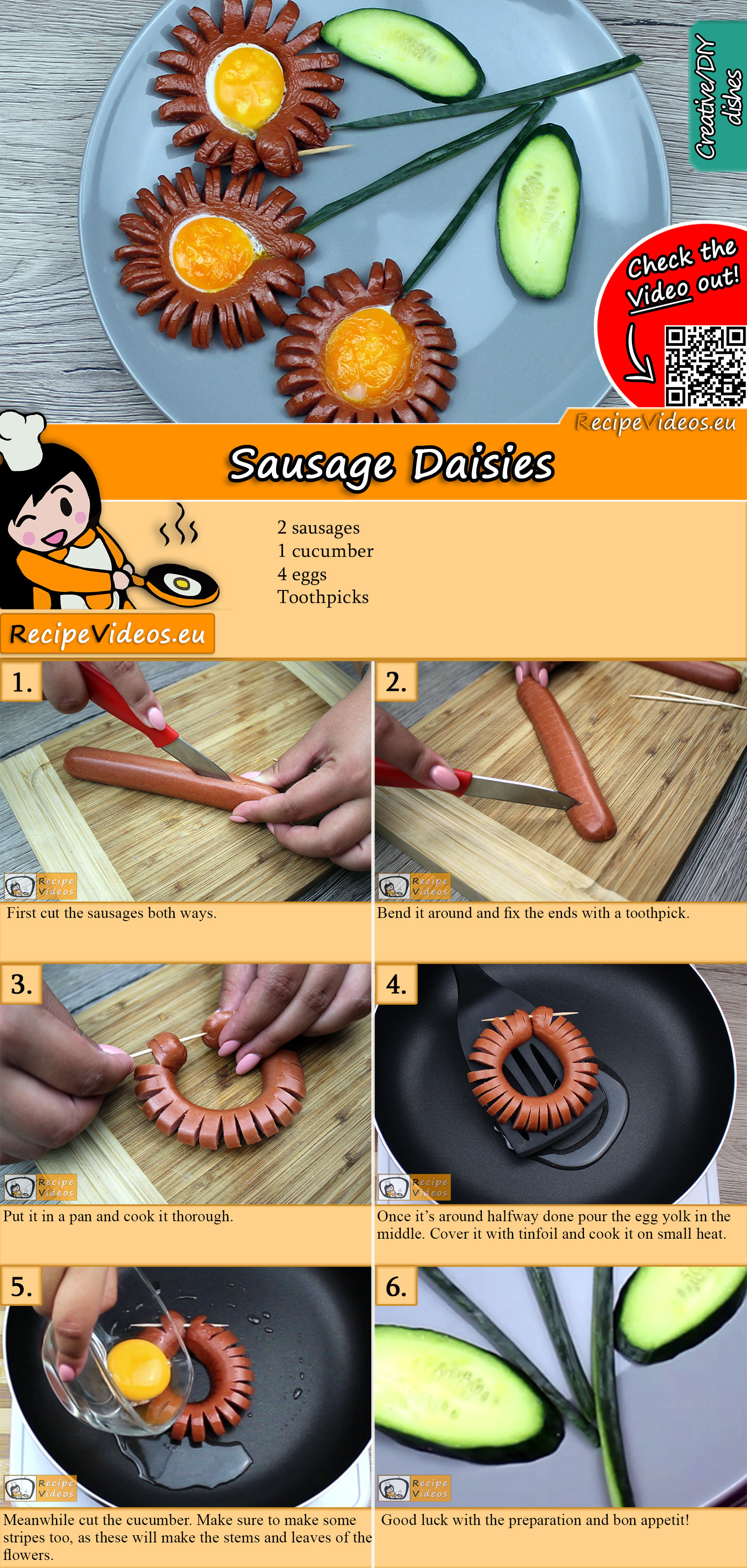 Sausage Daisies recipe with video