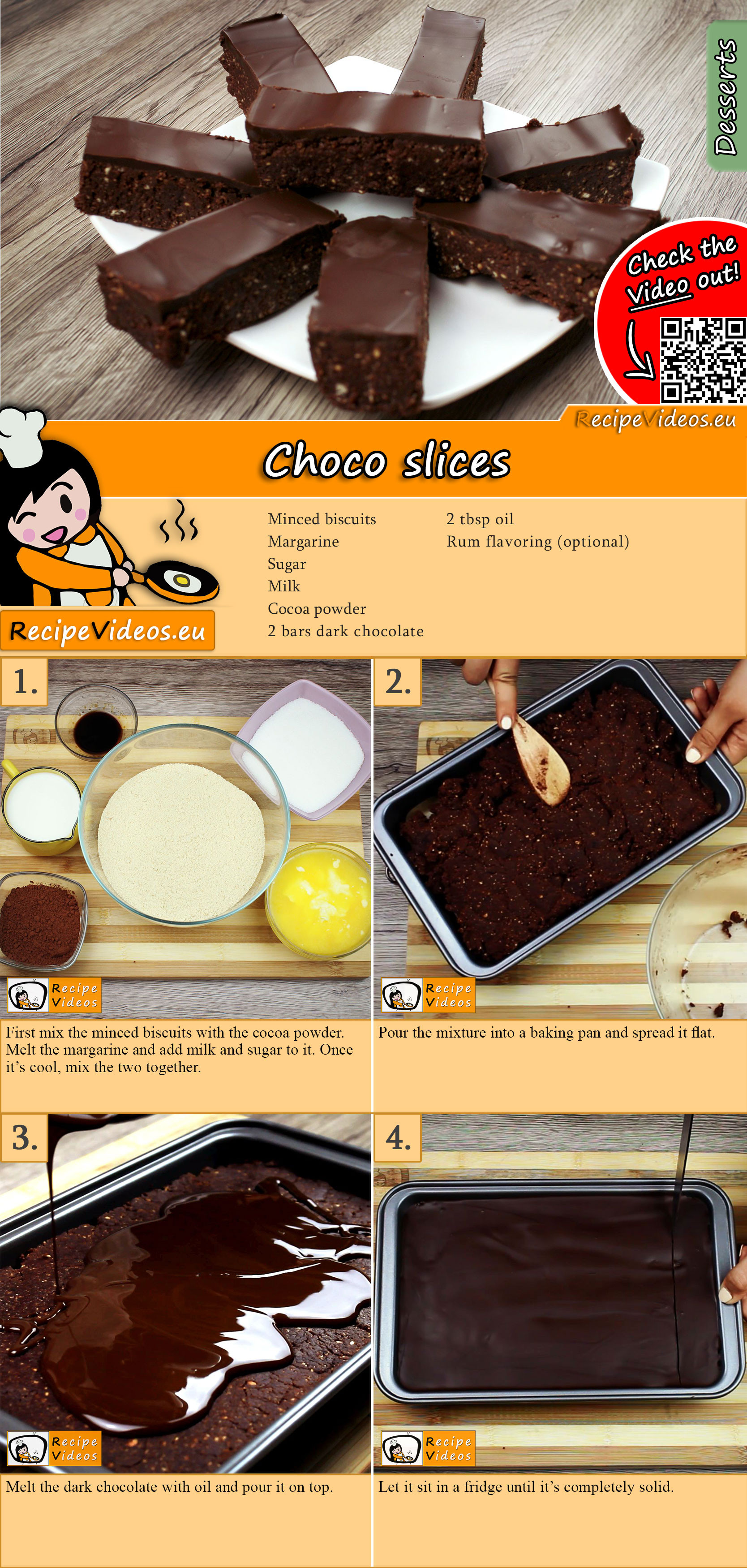 Choco slices recipe with video