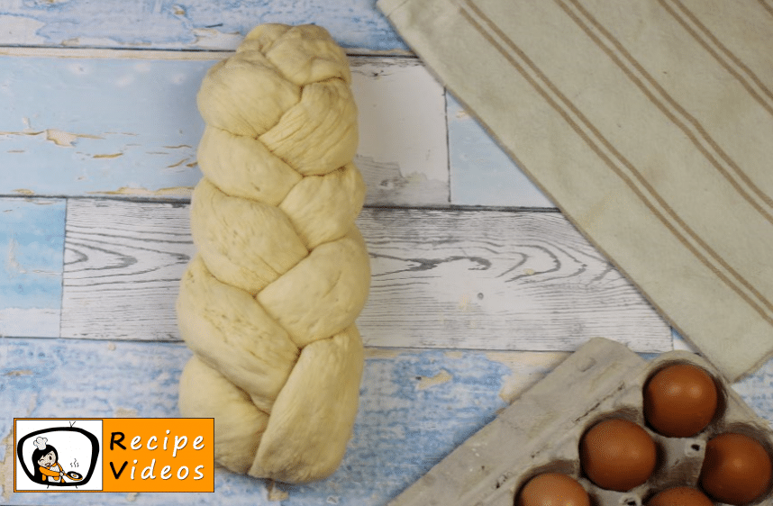 Braided yeast bun recipe, how to make Braided yeast bun step 7