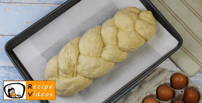 Braided yeast bun recipe, how to make Braided yeast bun step 8