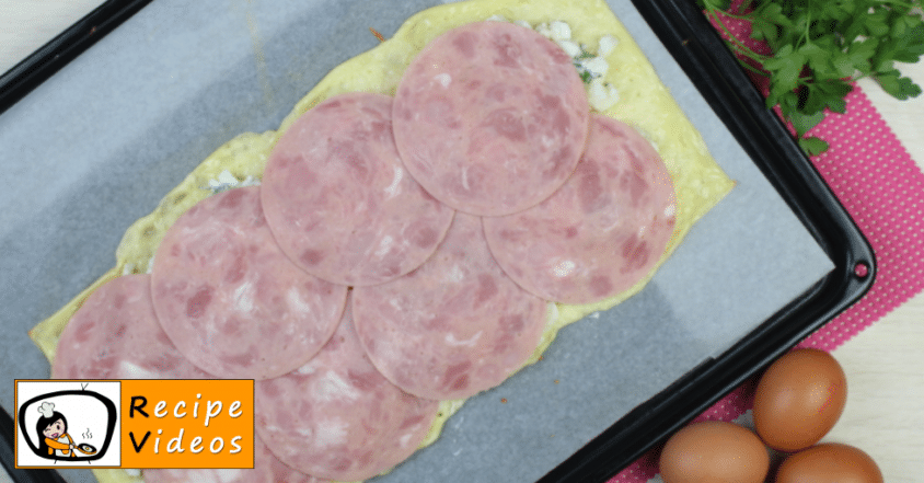 Cheese rolls with egg and ham recipe, how to make Cheese rolls with egg and ham step 8