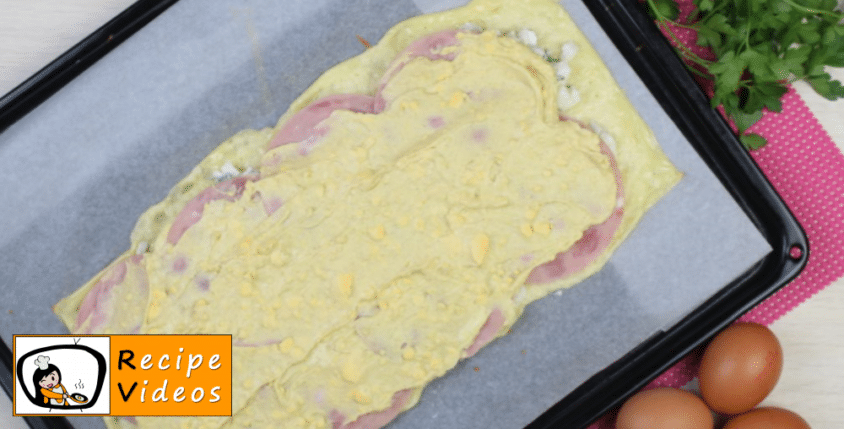 Cheese rolls with egg and ham recipe, how to make Cheese rolls with egg and ham step 9