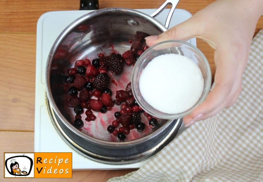 Milk cake with forest berry sauce recipe, how to make Milk cake with forest berry sauce step 6