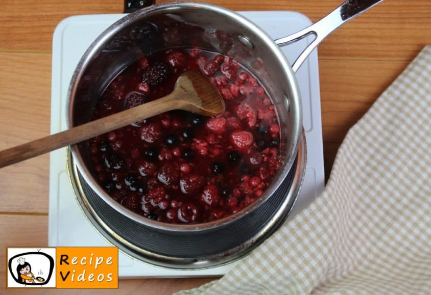 Milk cake with forest berry sauce recipe, how to make Milk cake with forest berry sauce step 8