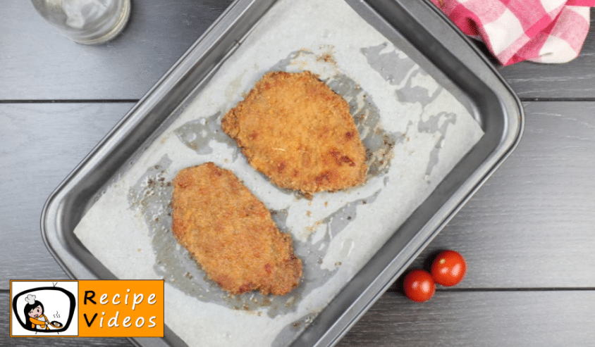Oven-baked Schnitzel recipe, how to make Oven-baked Schnitzel step 5