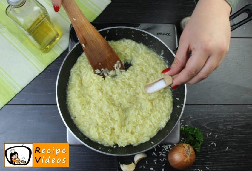 Risotto with fried mushrooms recipe, how to make Risotto with fried mushrooms step 5