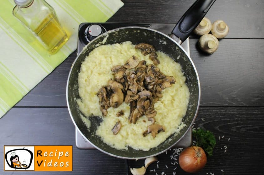 Risotto with fried mushrooms recipe, how to make Risotto with fried mushrooms step 8