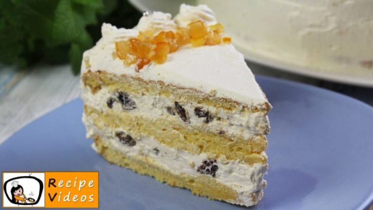 RUSSIAN CREAM CAKE RECIPE WITH VIDEO - simple Russian cream cake