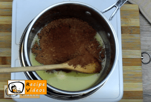 Chocolate cream slices recipe, how to make Chocolate cream slices step 2