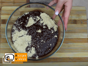 Chocolate cream slices recipe, how to make Chocolate cream slices step 4