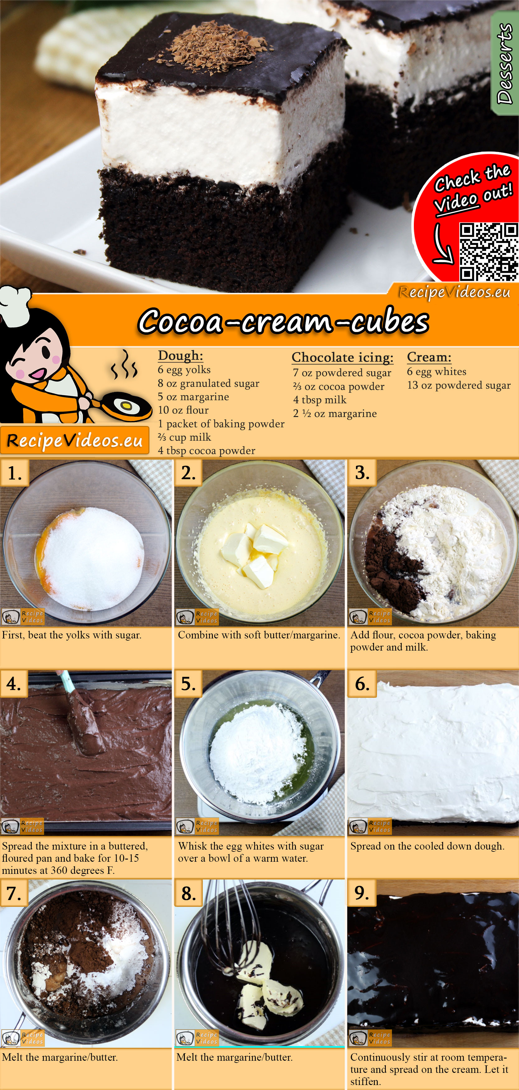 Cocoa-cream-cubes recipe with video