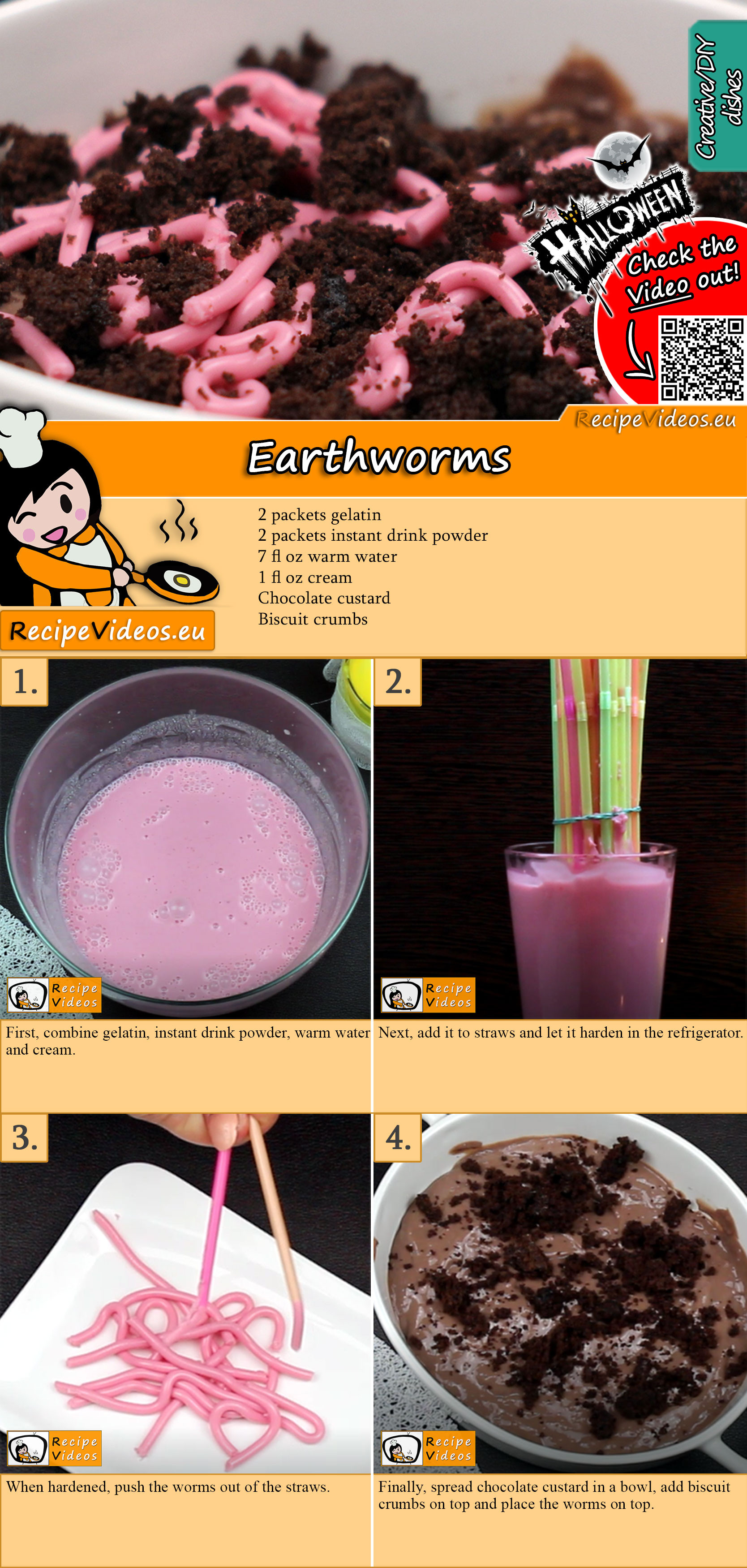 Earthworms recipe with video