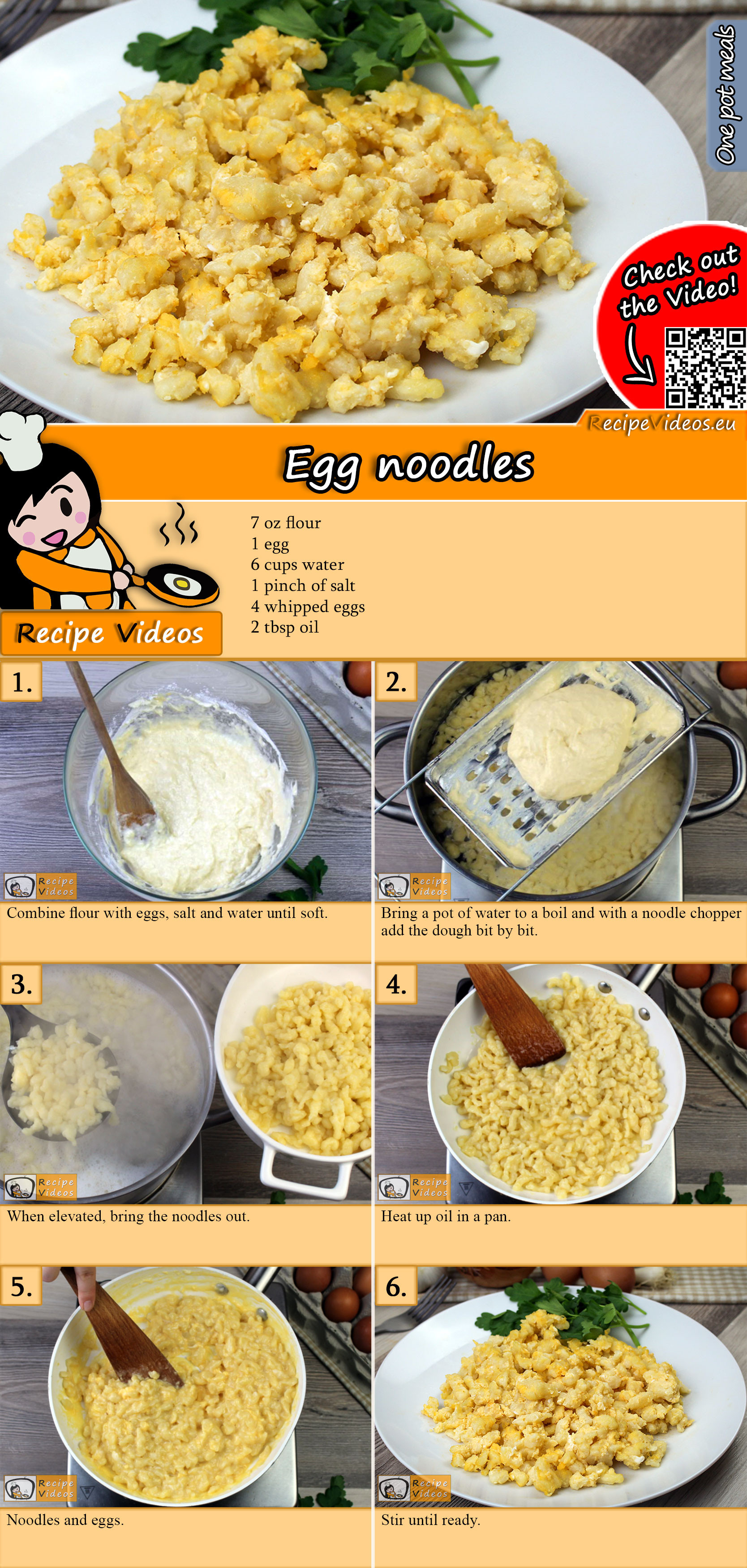 Egg noodles recipe with video