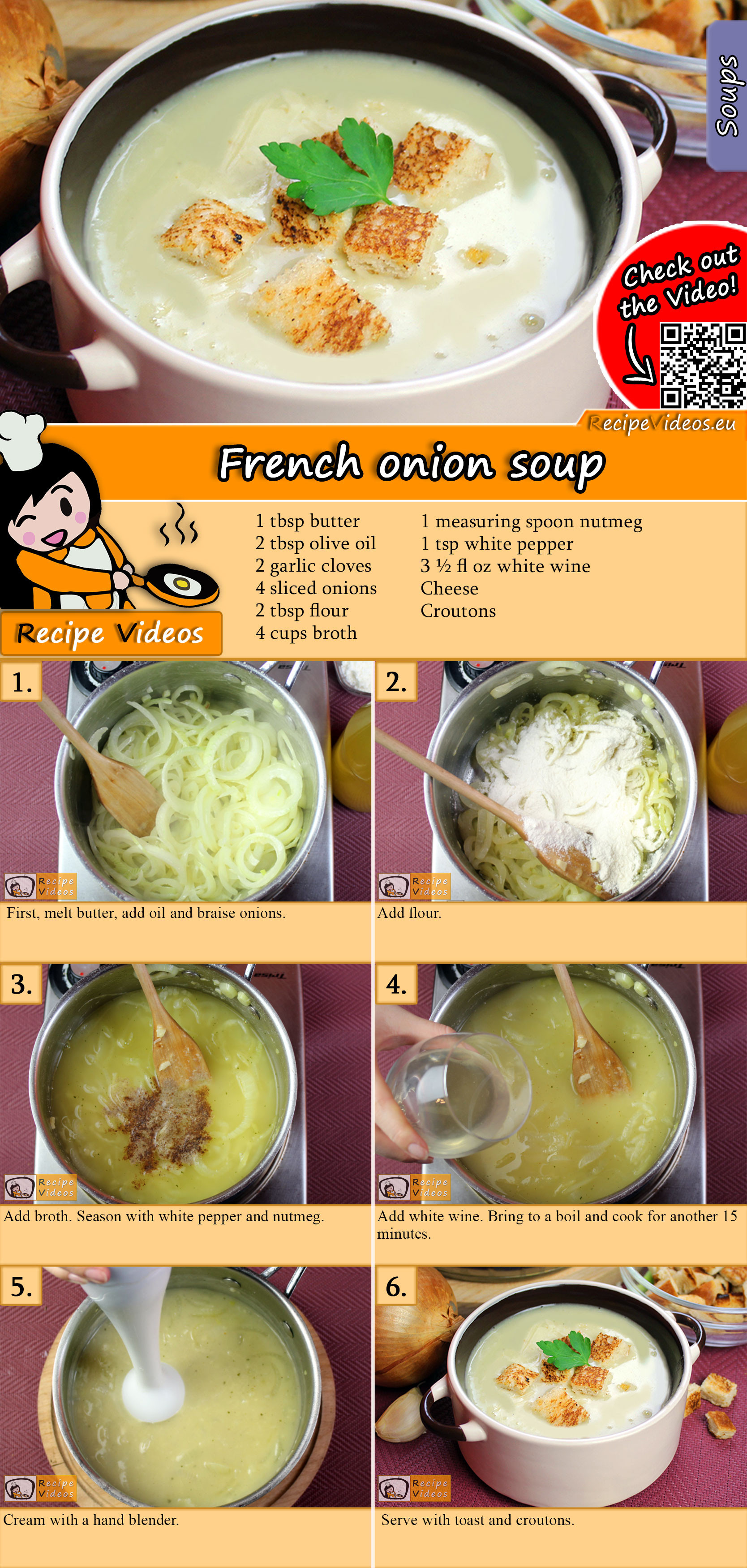 French onion soup recipe with video