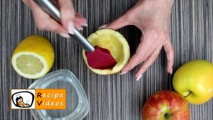 Fruit cup with apple flowers recipe, how to make Fruit cup with apple flowers step 2