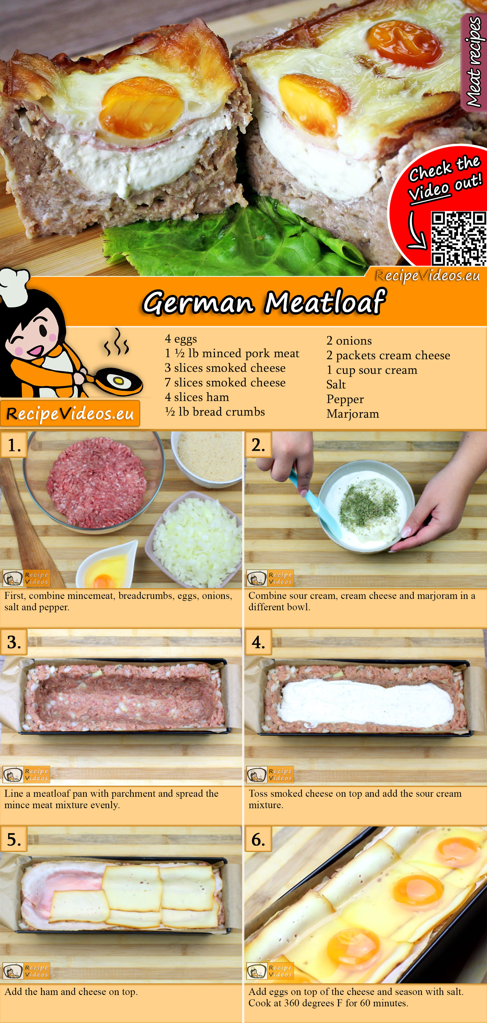 German Meatloaf recipe with video
