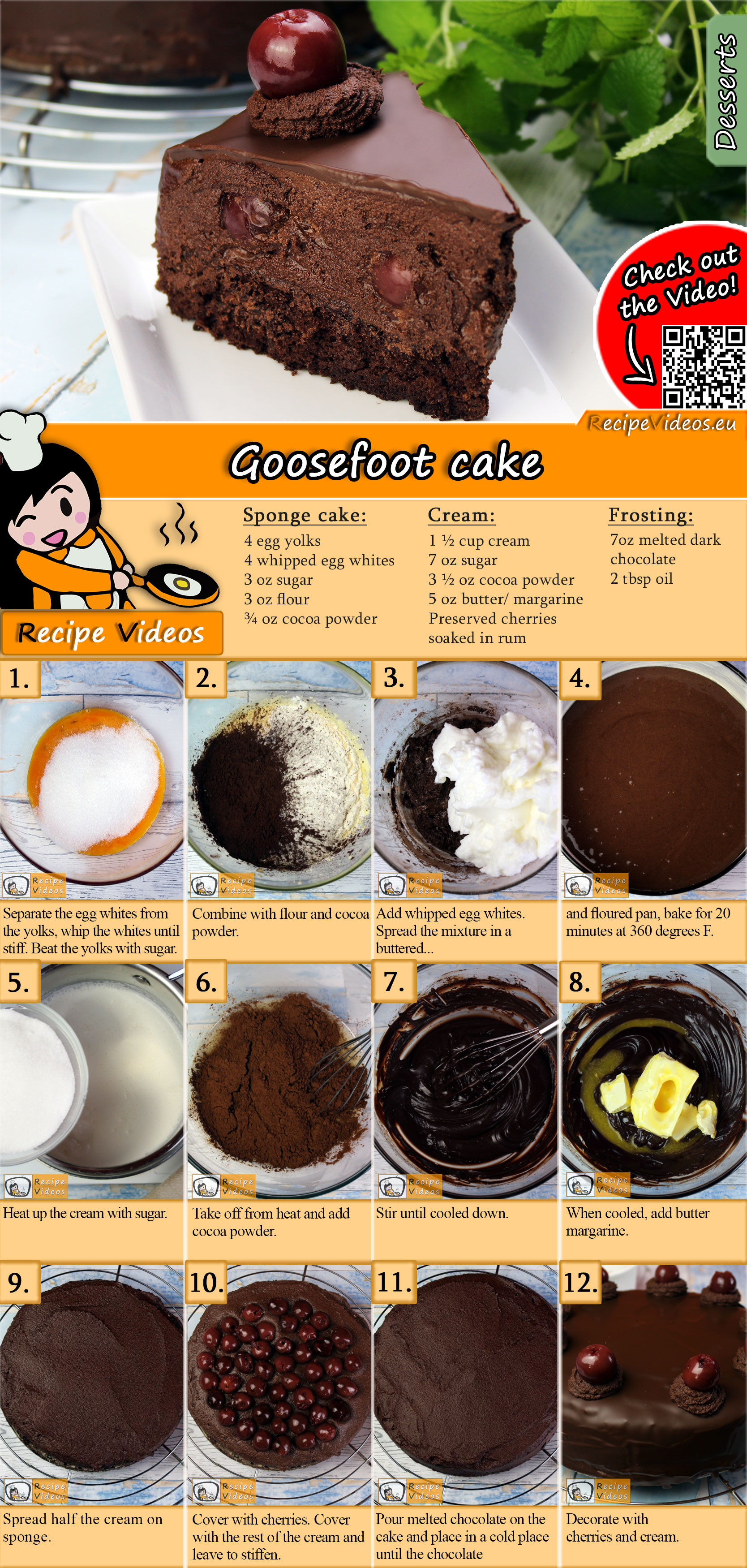 Goosefoot cake recipe with video