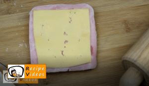 Ham and cheese sticks recipe, how to make Ham and cheese sticks step 6