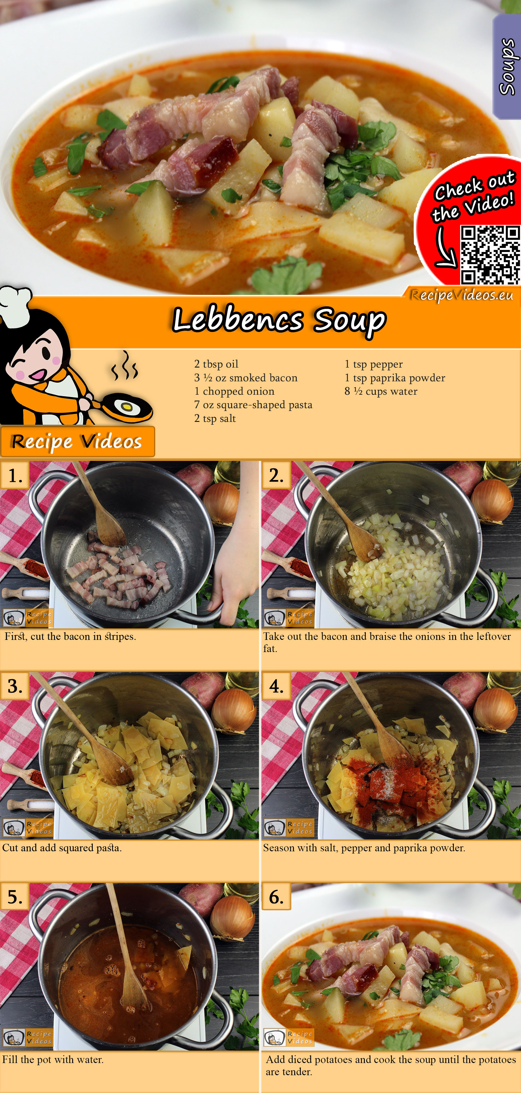 Lebbencs Soup recipe with video