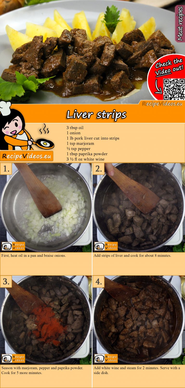 LIVER STRIPS RECIPE WITH VIDEO simple Liver strips recipe