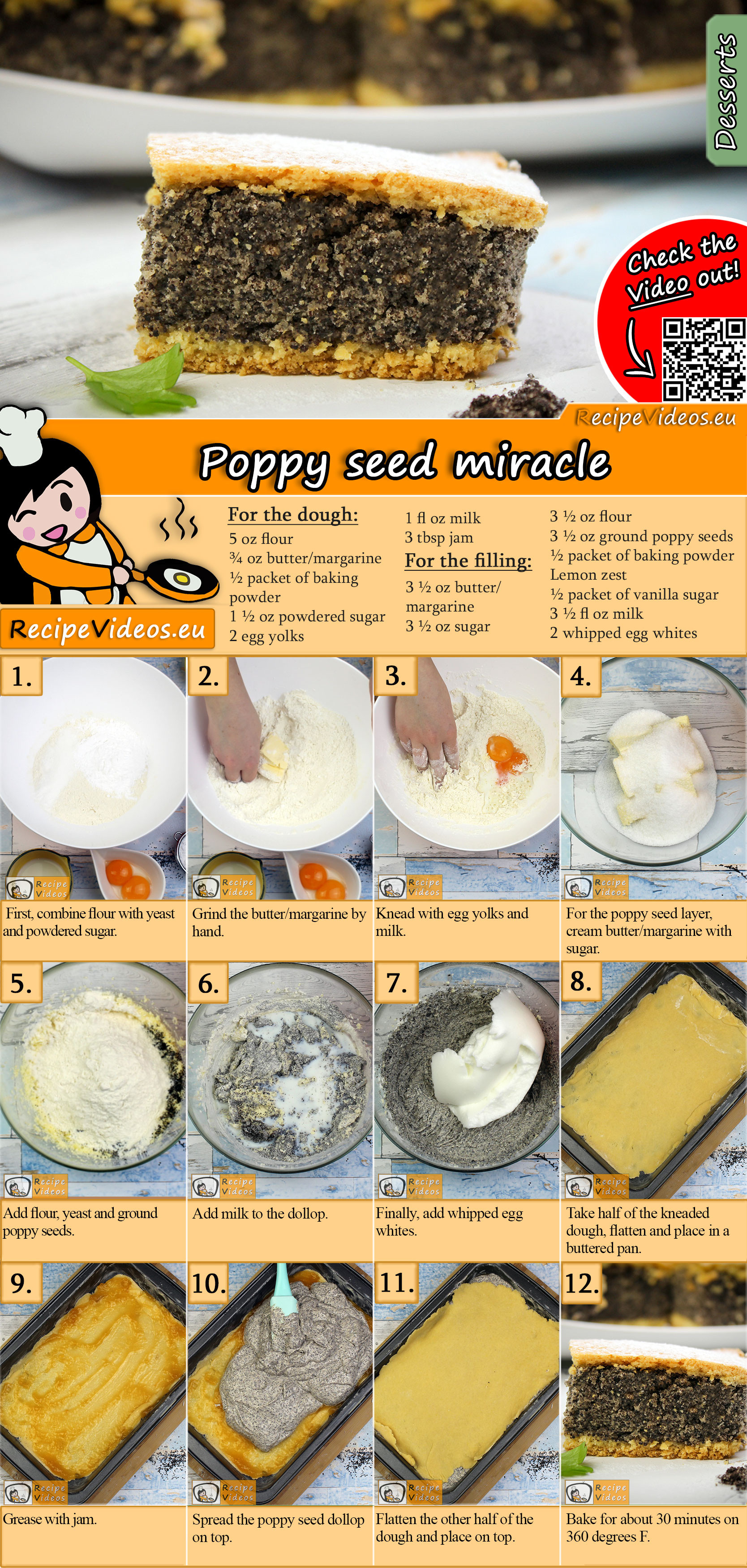Poppy seed miracle recipe with video