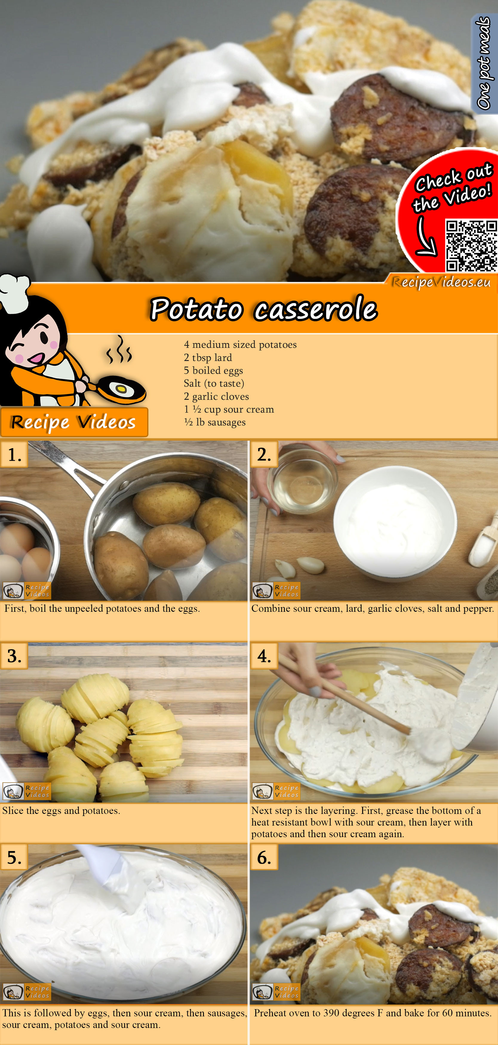 Potato casserole recipe with video
