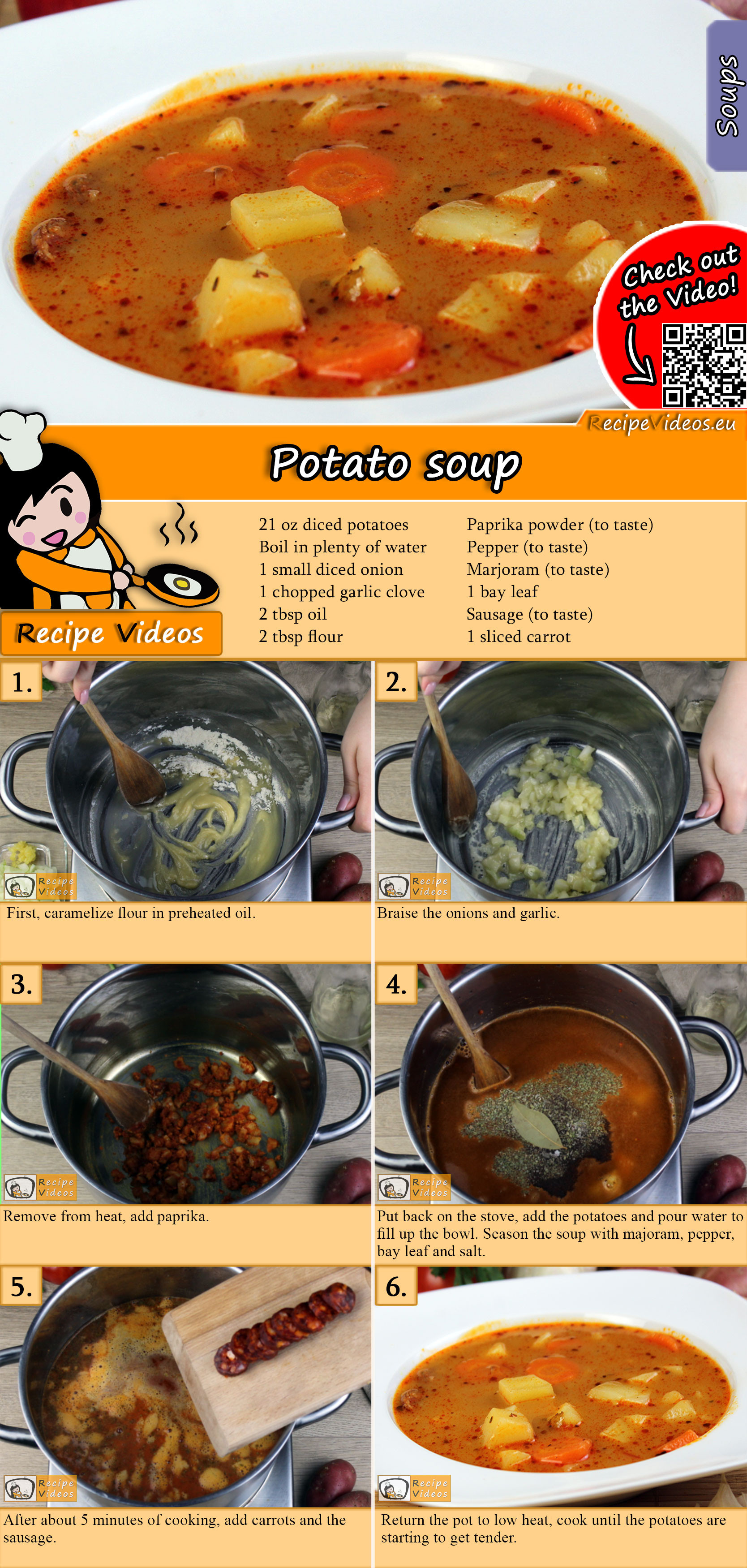 Potato soup recipe with video
