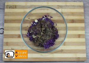 Red cabbage balls recipe, how to make Red cabbage balls step 2