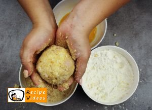 Rice balls with ham and cheese recipe, how to make Rice balls with ham and cheese step 5