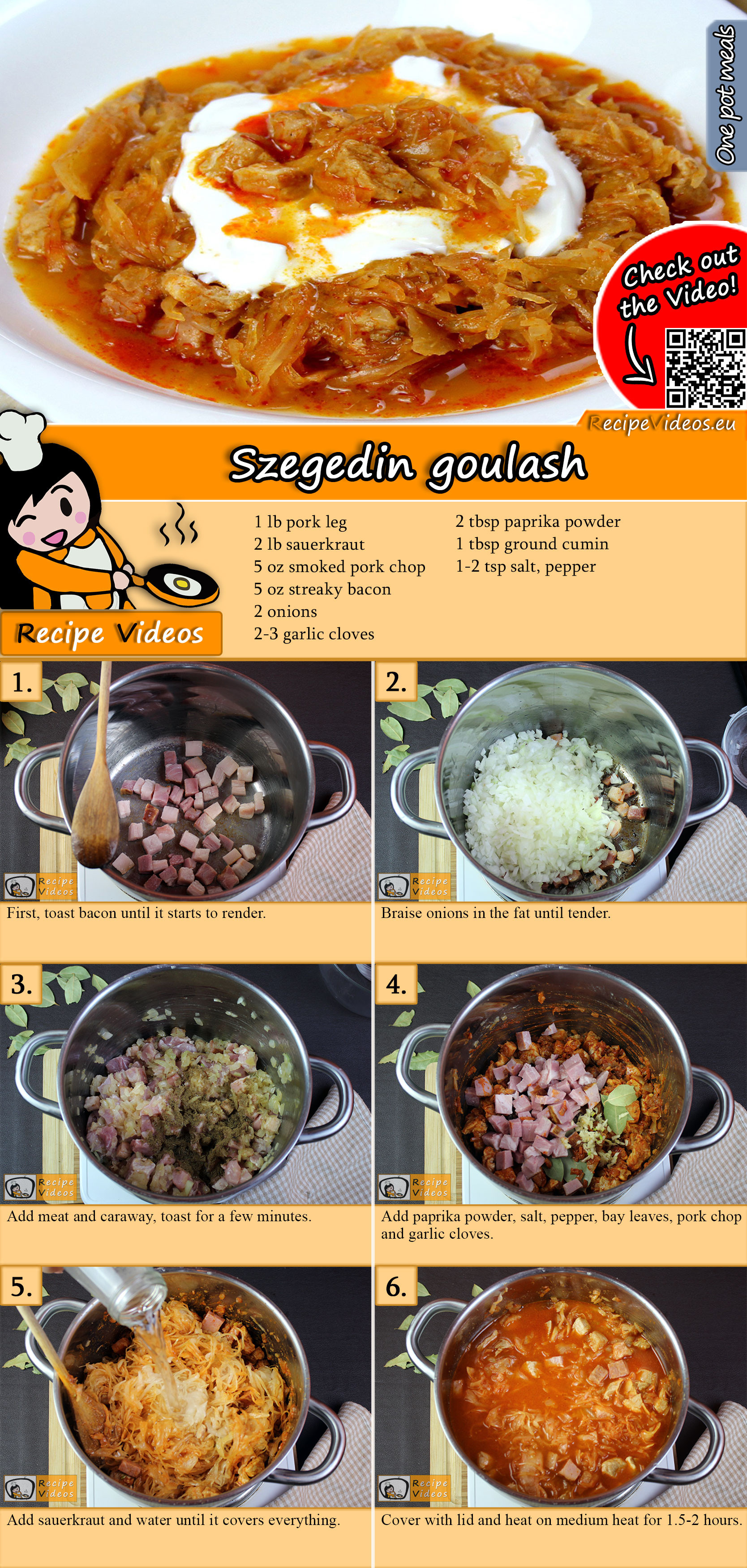 Szegedin goulash recipe with video