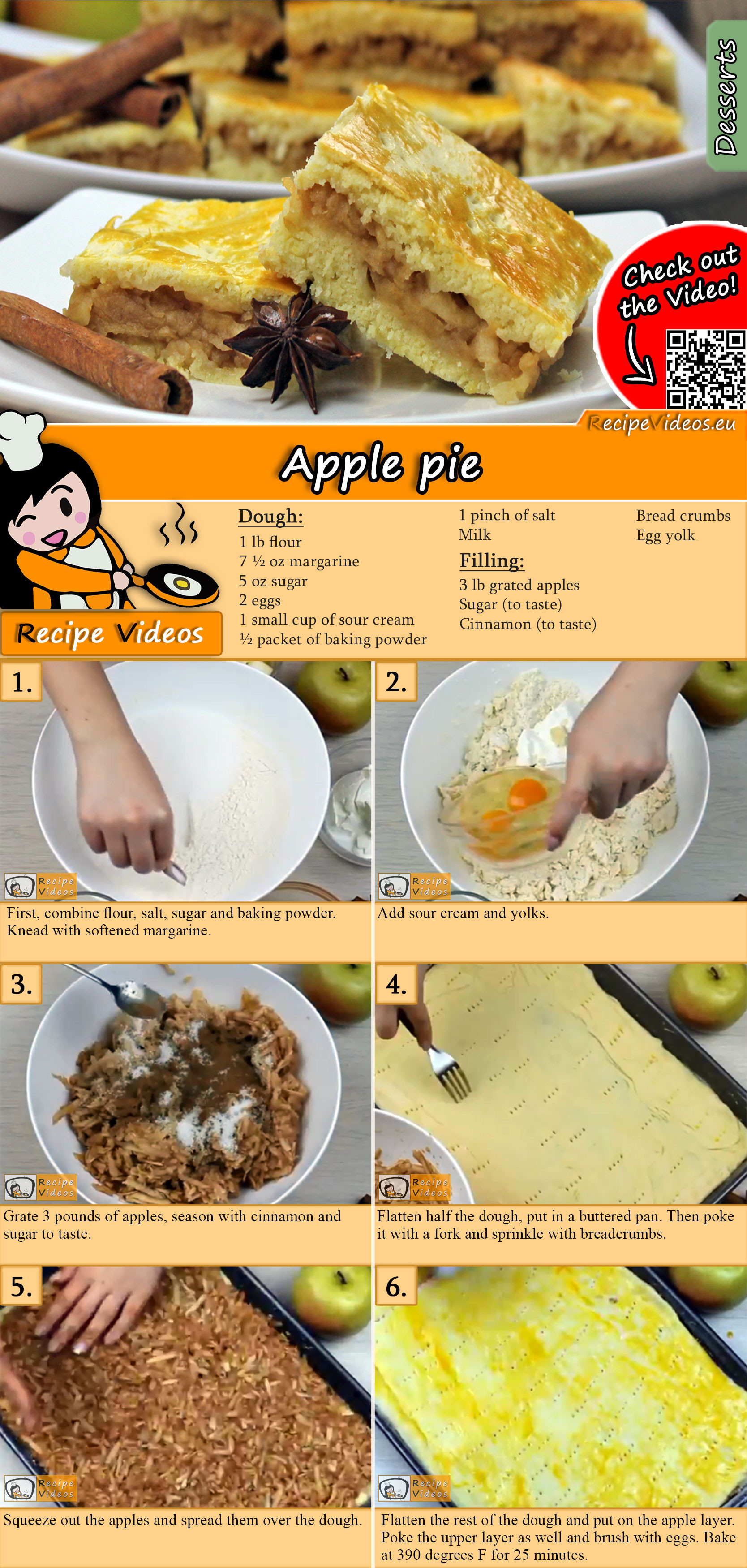 Apple pie recipe with video