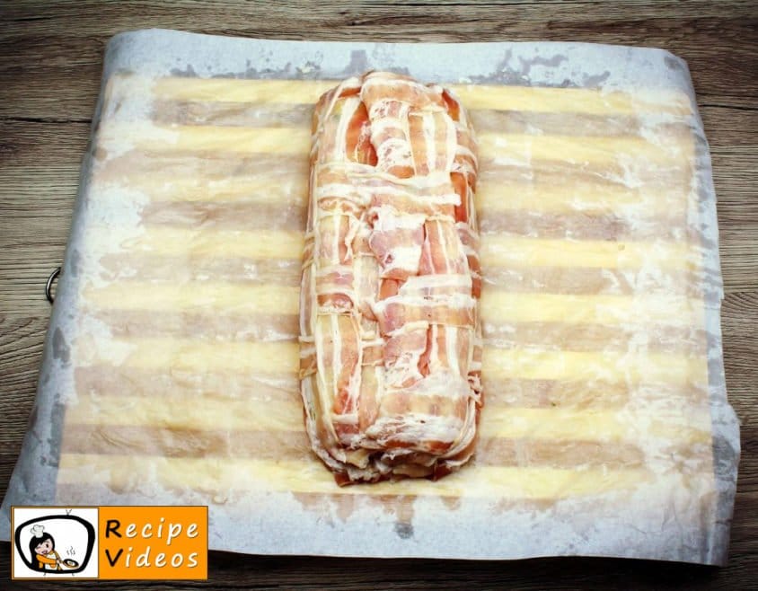 Bacon-wrapped Stuffed Potato Roll recipe, how to make Bacon-wrapped Stuffed Potato Roll step 18