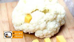Cheese filled cauliflower wrapped in meat recipe, how to make Cheese filled cauliflower wrapped in meat step 4