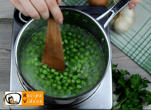 Cream peas recipe, how to make Cream peas step 2