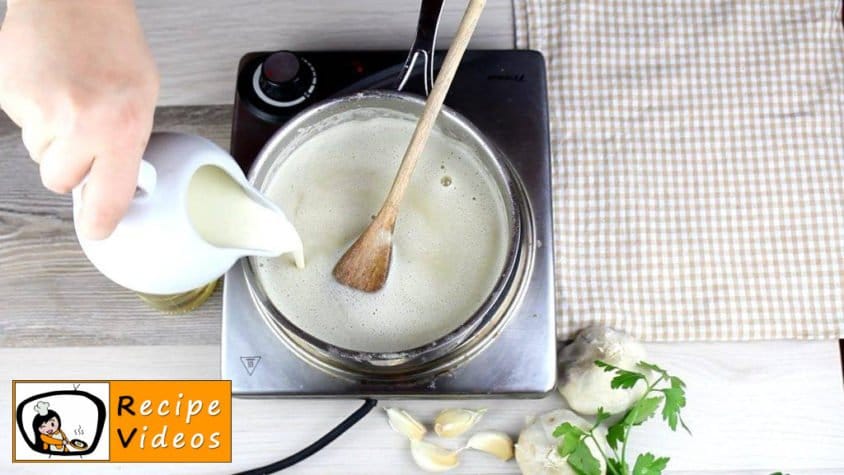 Creamy garlic soup recipe, how to make Creamy garlic soup step 4