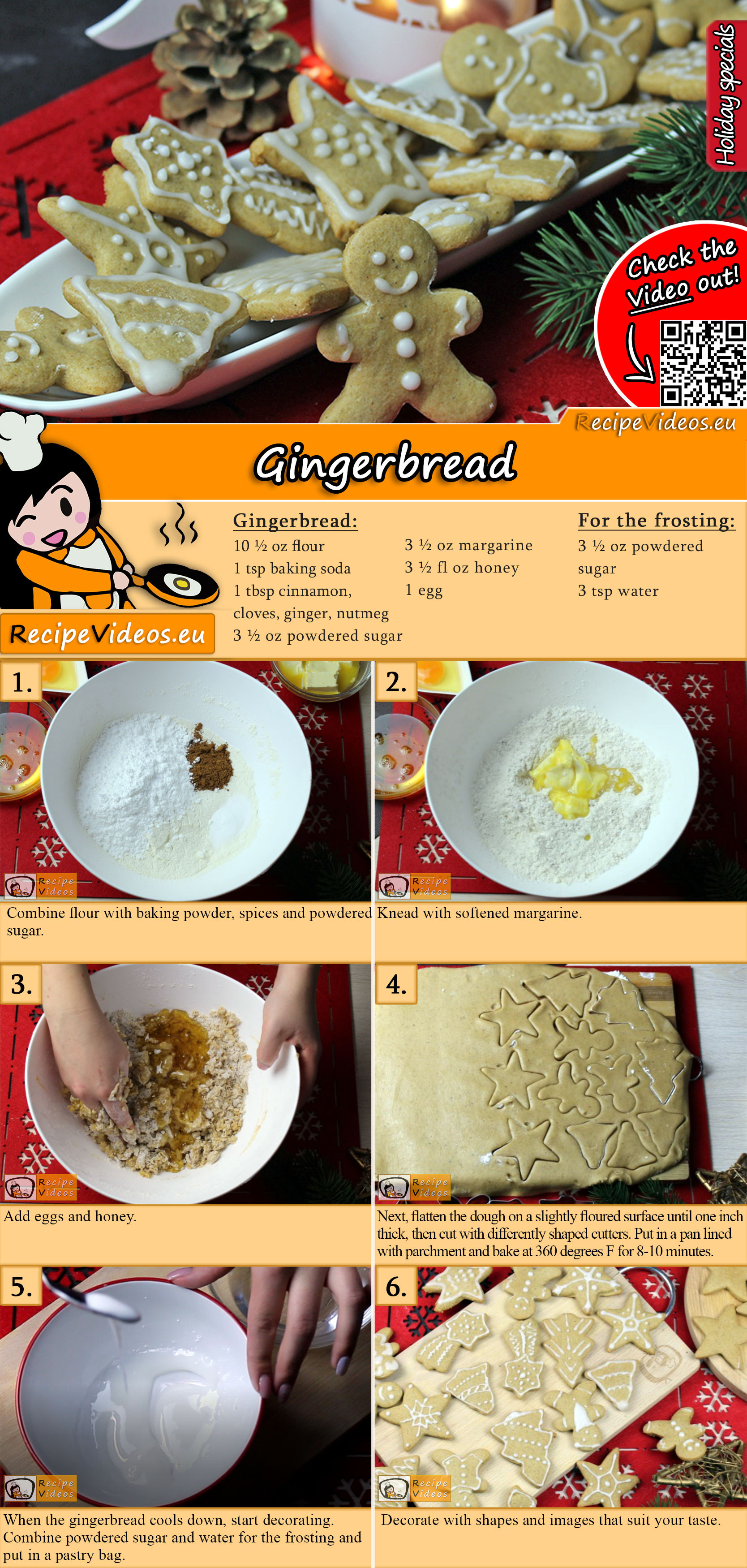 Gingerbread recipe with video
