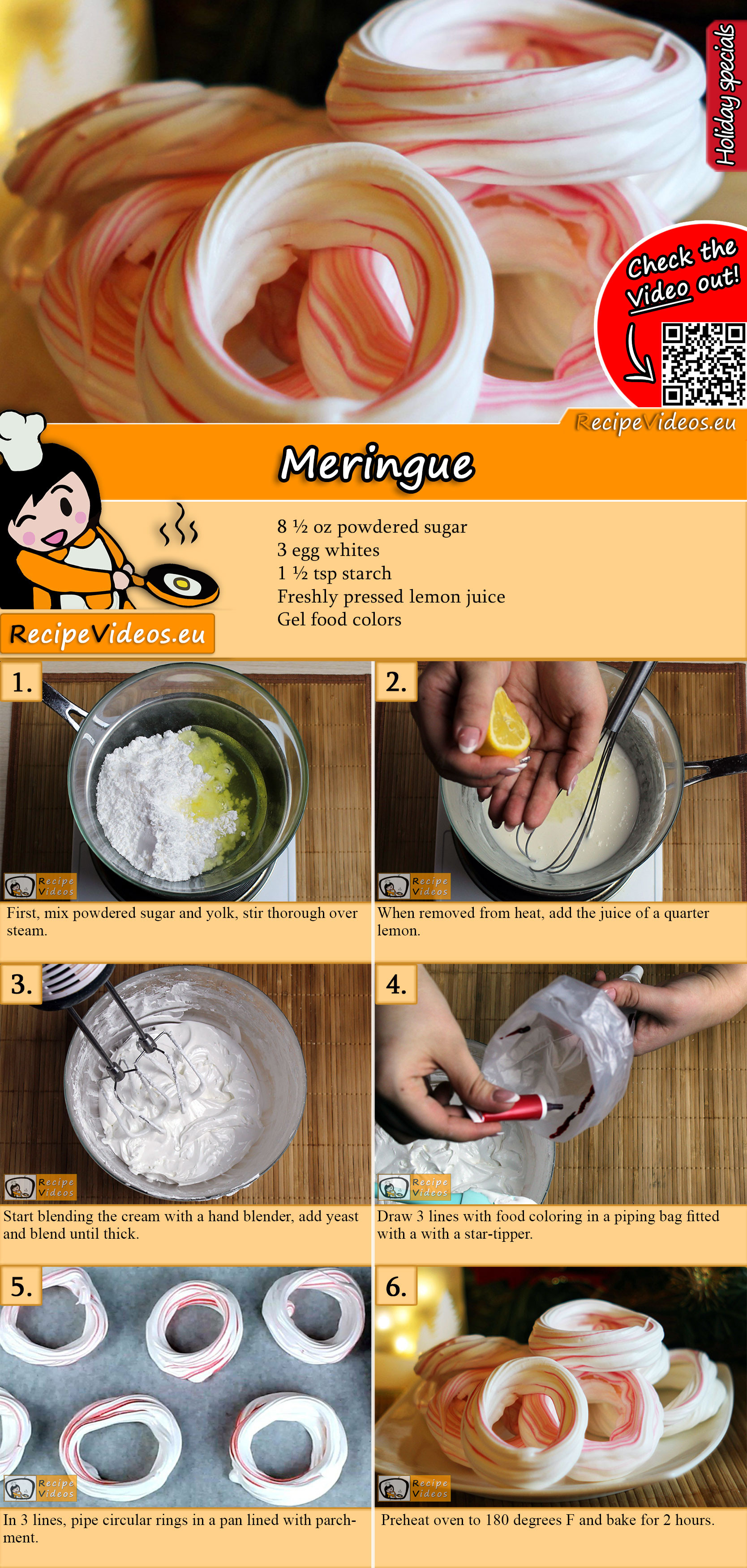 Meringue recipe with video