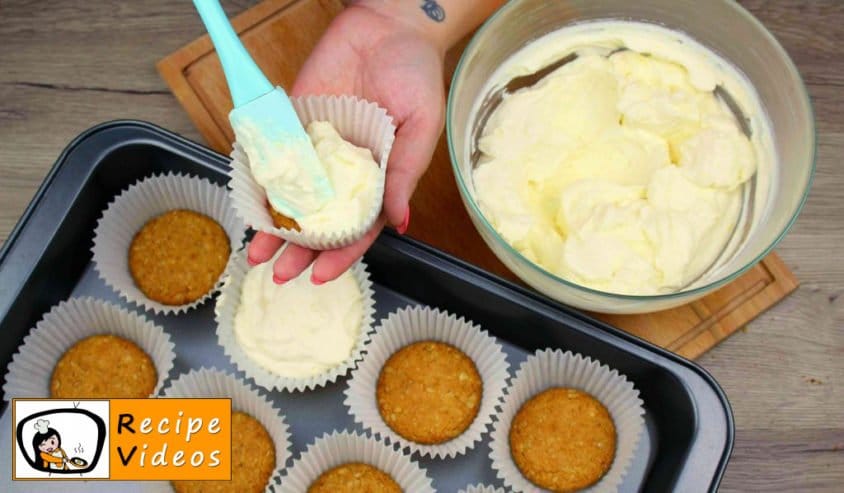 Mini cheesecake with lemon recipe, how to make Mini cheesecake with lemon step 5
