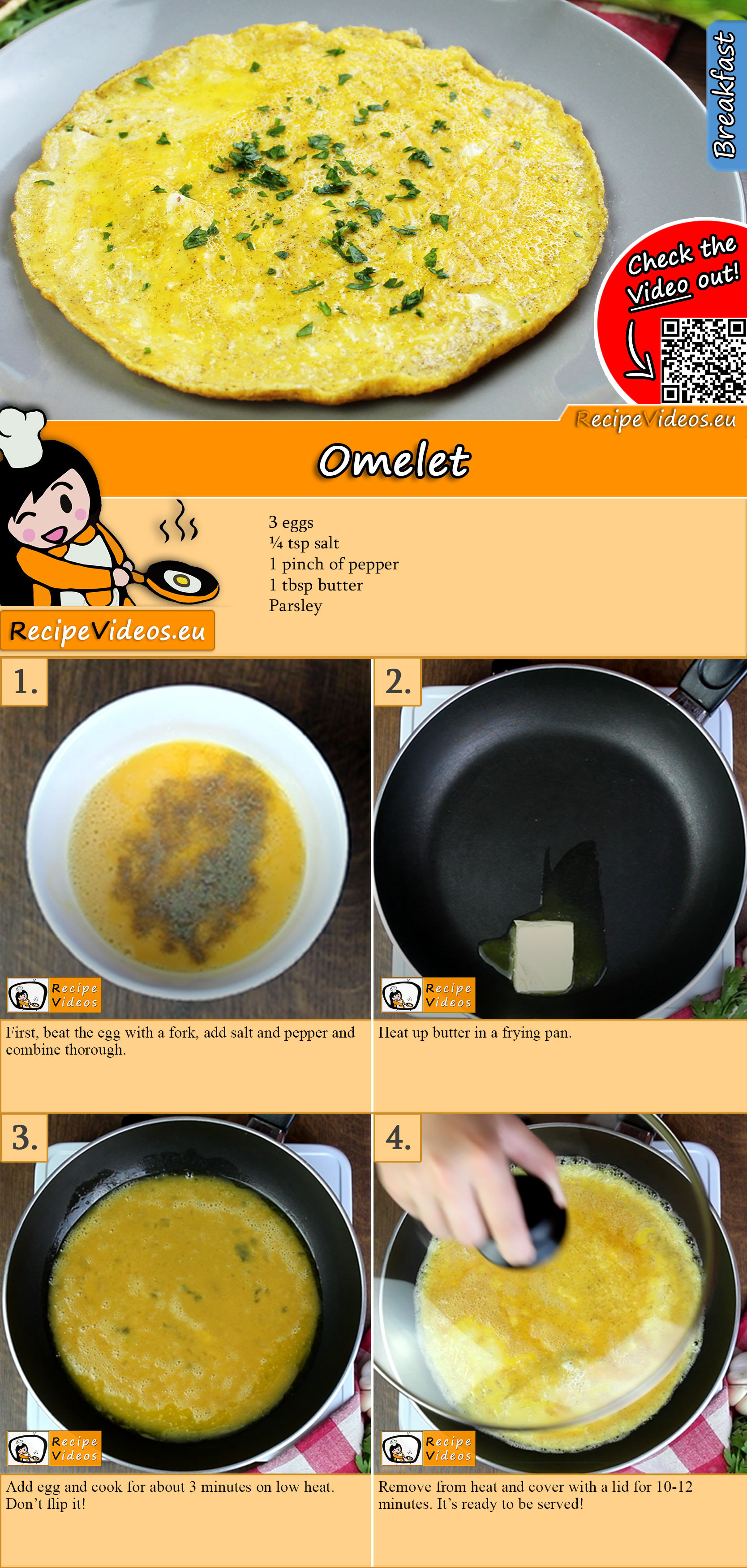 Omelet recipe with video