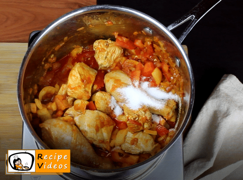 Paprika chicken with sour cream recipe, how to make Paprika chicken with sour cream step 5