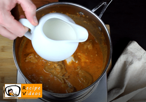Paprika chicken with sour cream recipe, how to make Paprika chicken with sour cream step 8