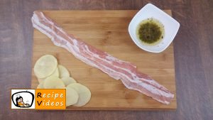 Potato roses with bacon recipe, how to make Potato roses with bacon step 2