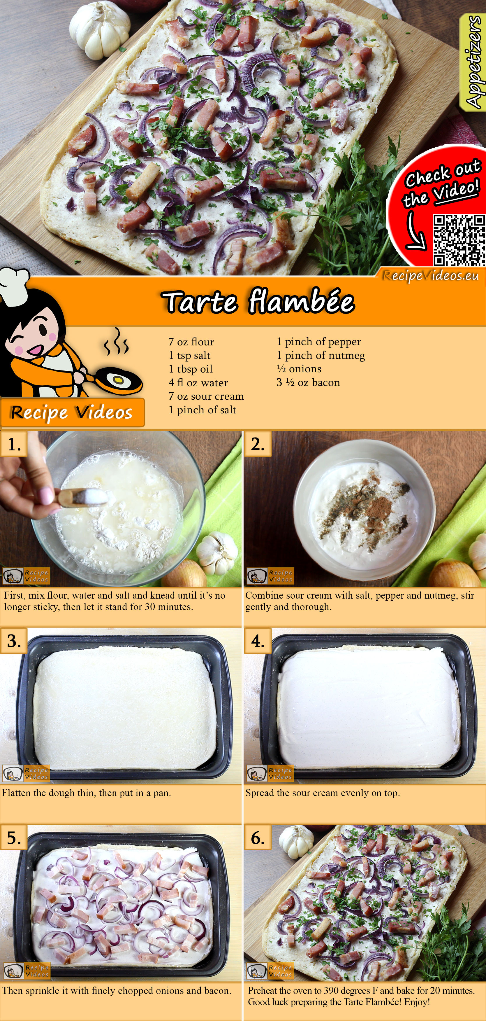 Tarte Flambée recipe with video