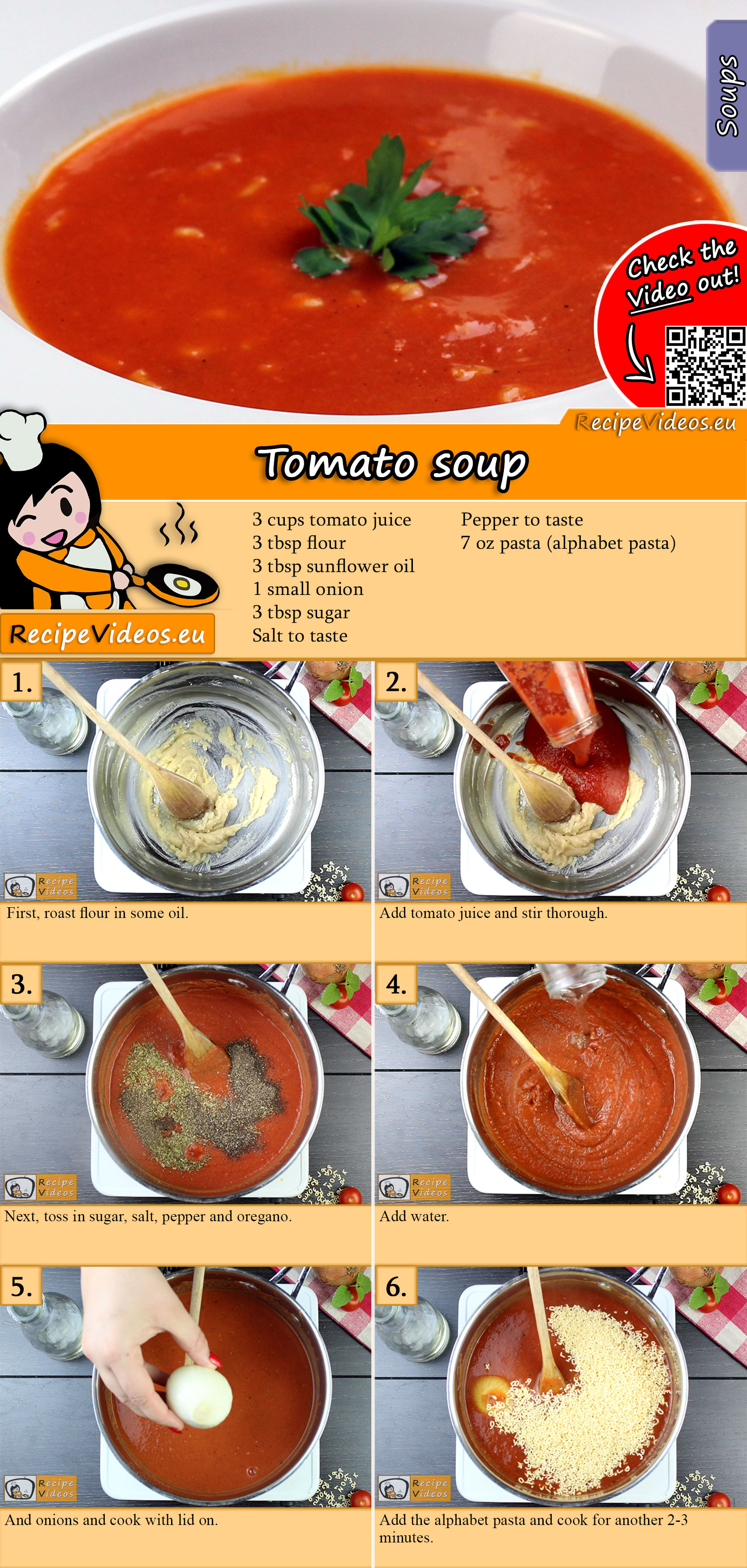 Tomato soup recipe with video