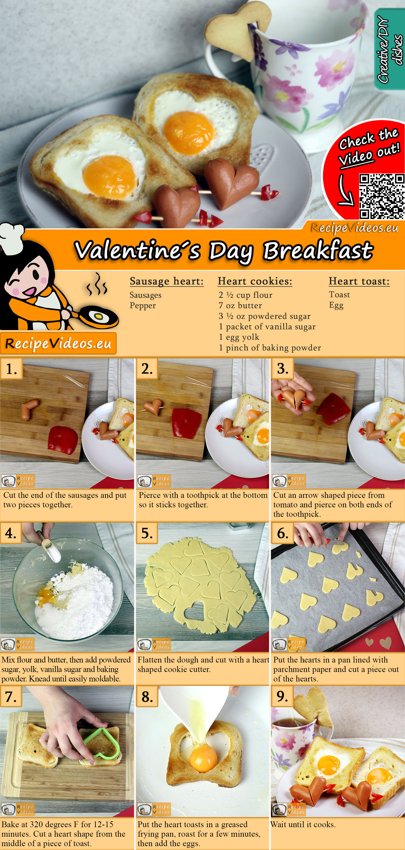 Valentine’s Day Breakfast recipe with video