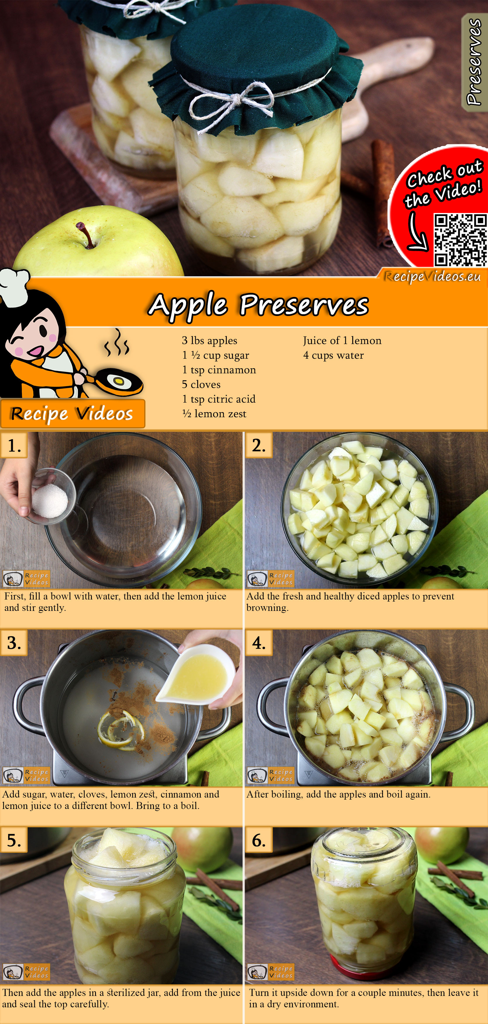Apple Preserves recipe with video