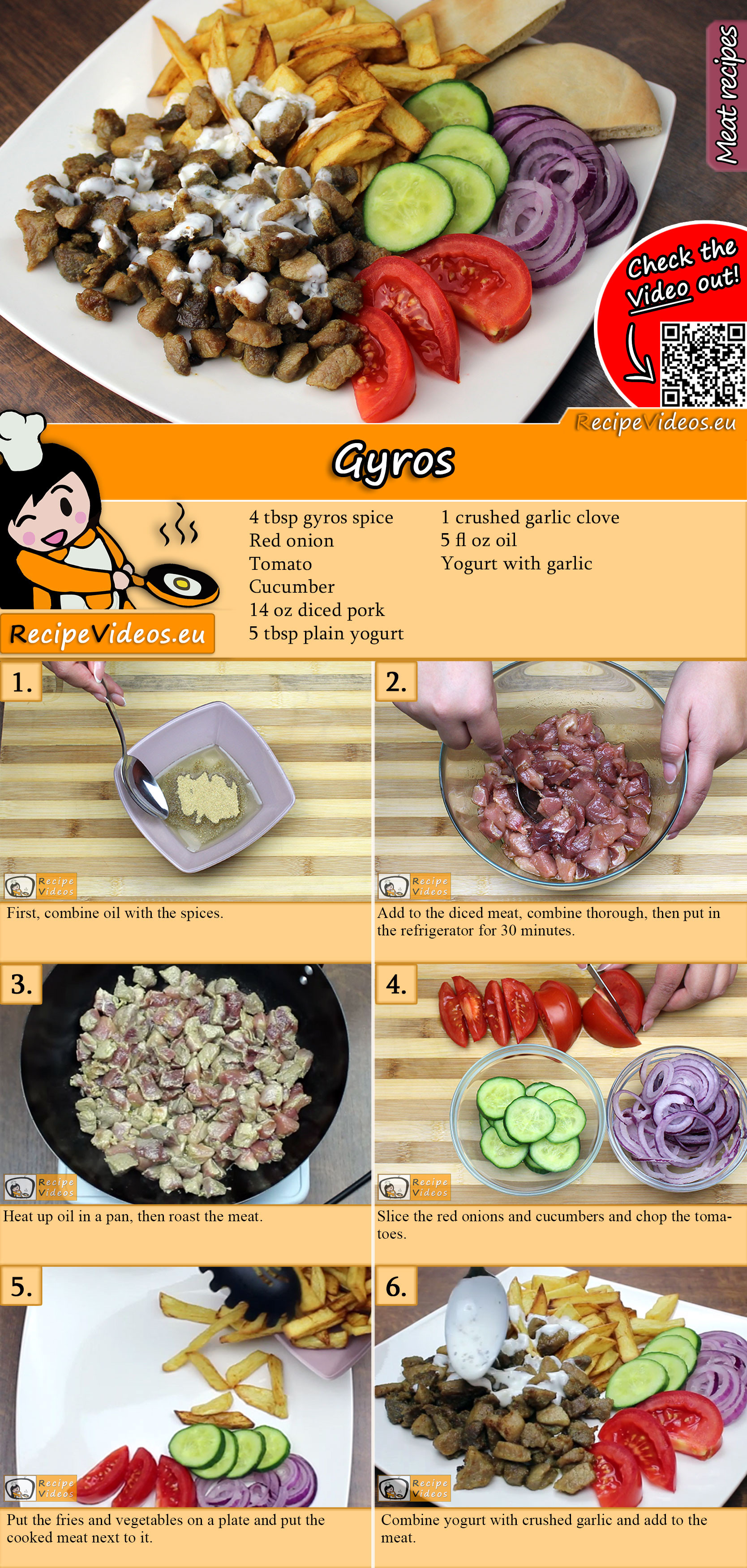 Gyros recipe with video
