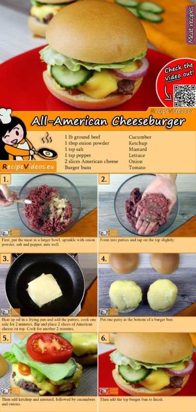 All-American Cheeseburger recipe with video - Recipe Videos